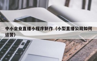 温县中小企业直播小程序制作（小型直播公司如何运营）